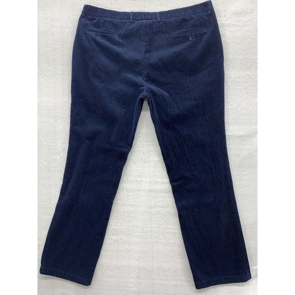 Prestige Original Corduroy Pants Mens 40 X 32 Blue Flat Front Business Casual - Picture 8 of 16